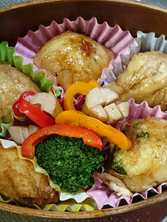 肉巻きおにぎり弁当-レシピのメイン写真