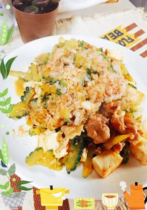 ゴーヤと豚の味噌ガーリック炒め☆-レシピのメイン写真
