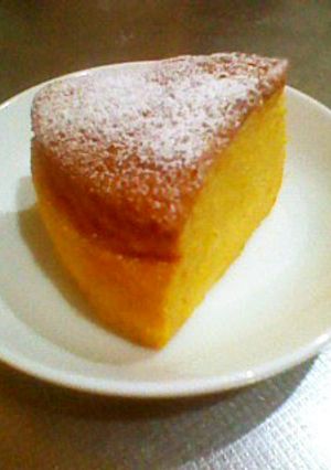 チョコとカボチャのスフレ風ケーキ-レシピのメイン写真