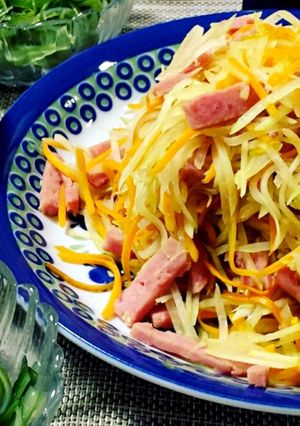 スパムたっぷり！青パパイヤイリチー♪-レシピのメイン写真