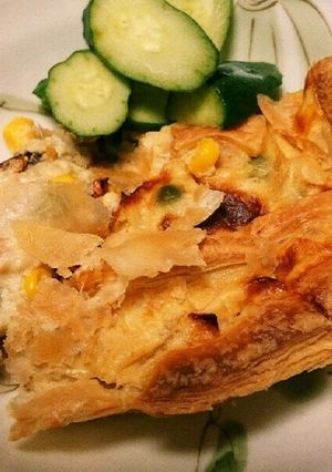 海老と豆乳のホワイトソースパイ♪-レシピのメイン写真