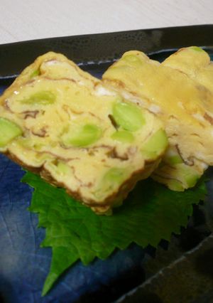 枝豆の食感を楽しむ☆彩りダシ巻き-レシピのメイン写真