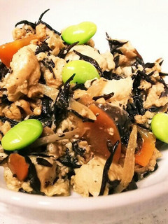 ひじき入り炒り豆腐~中華風-レシピのメイン写真