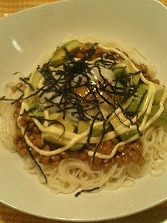 アボカド納豆そうめん-レシピのメイン写真