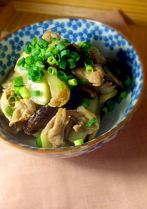 豚肉と夕顔の炒め煮-レシピのメイン写真