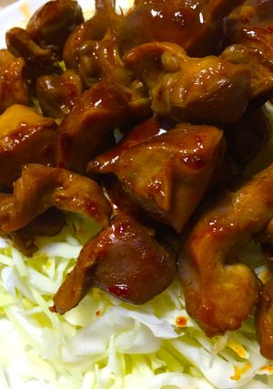砂肝の豆板醤ニンニク醤油炒め〜花椒風味〜-レシピのメイン写真