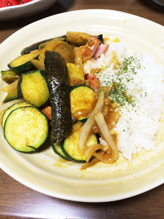 自家栽培 夏野菜カレー-レシピのメイン写真