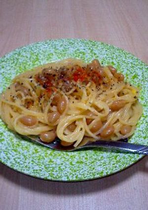 貧乏コーンクリームスパゲティ♪-レシピのメイン写真