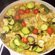 鶏肉と夏野菜のパエリア 簡単!