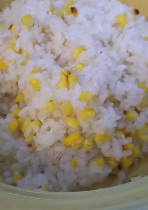 自動炊飯で焼とうもろこしご飯-レシピのメイン写真
