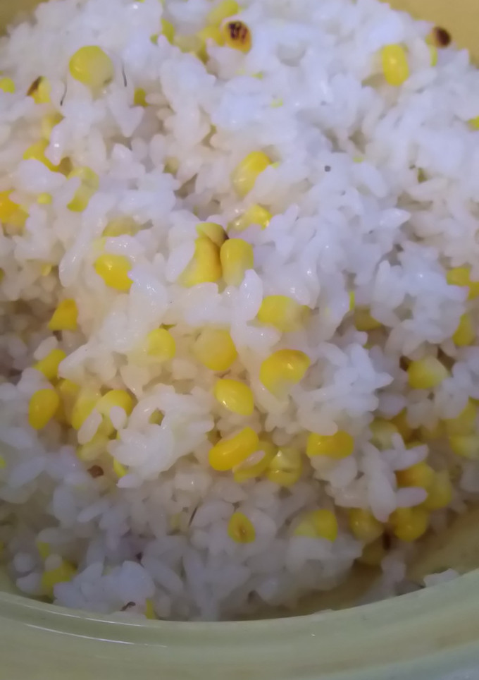自動炊飯で焼とうもろこしご飯-レシピのメイン写真