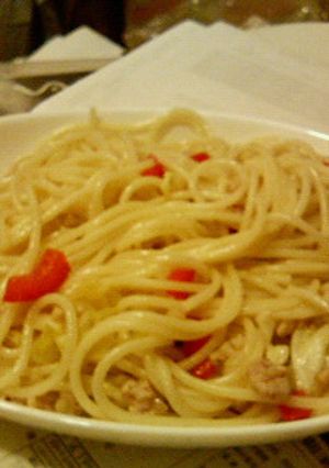 鶏そぼろと野菜のあっさりスパゲティ-レシピのメイン写真