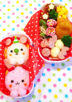 キャラ弁簡単おにぎりキャラ弁簡単おかず-レシピのメイン写真