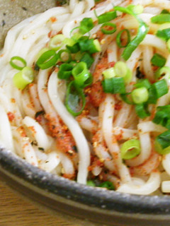 簡単☆ふりかけで明太釜玉うどん-レシピのメイン写真