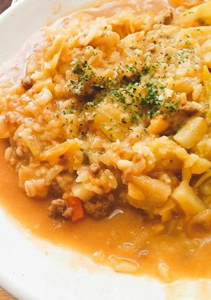 余ったトマトスープでヘルシー豆乳リゾット-レシピのメイン写真