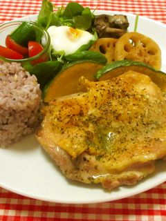 チキンのハーブ焼きワンプレート-レシピのメイン写真
