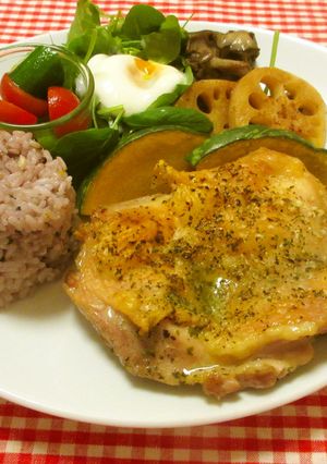 チキンのハーブ焼きワンプレート-レシピのメイン写真