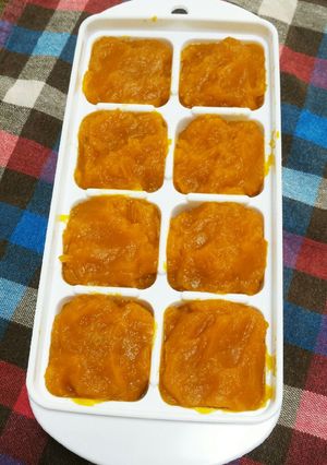 炊飯器で♪離乳食用かぼちゃキューブ-レシピのメイン写真