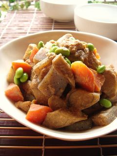 鶏むね肉と野菜のゴマ味噌煮-レシピのメイン写真