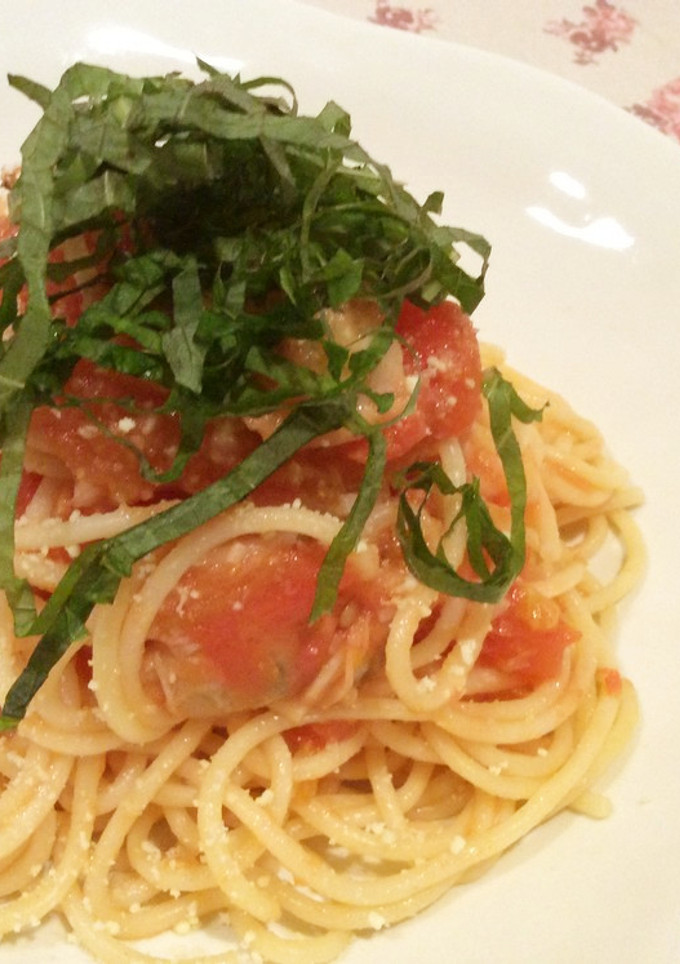 あさりとトマトのパスタ＊しそ風味-レシピのメイン写真
