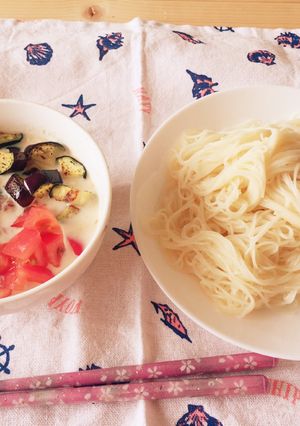 お豆腐ゴマだれそうめん-レシピのメイン写真