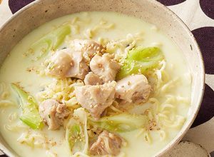 鶏とねぎの豆乳煮込みラーメン-レシピのメイン写真