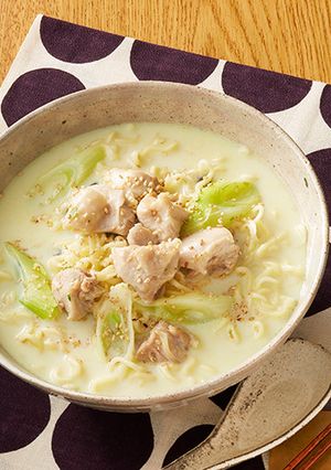 鶏とねぎの豆乳煮込みラーメン-レシピのメイン写真