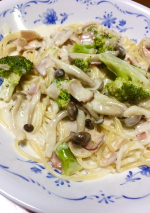 クリームパスタ-レシピのメイン写真