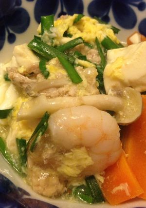 栄養満点！フライパンに１つ！豆腐の七宝菜-レシピのメイン写真