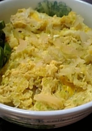 しゃきしゃき☆ヘルシーたまご丼-レシピのメイン写真