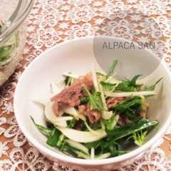 รูปของ レモン香る☆牛肉と水菜のあっさりサラダ