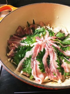 ルクルーゼさっぱり美味しい蒸し豚サラダ-レシピのメイン写真