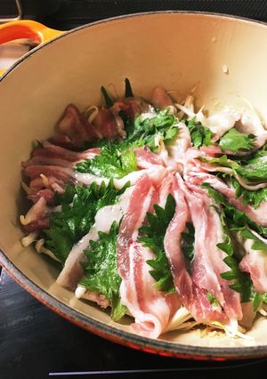 ルクルーゼさっぱり美味しい蒸し豚サラダ-レシピのメイン写真