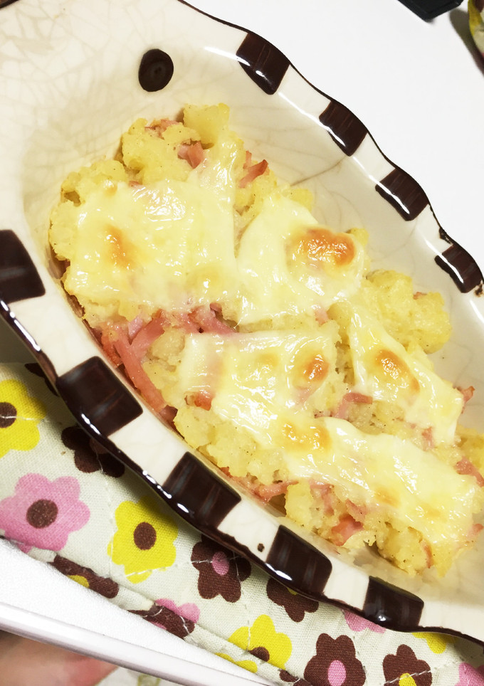 とっても簡単じゃがいもとハムのチーズ焼き-レシピのメイン写真