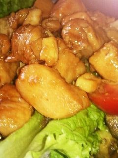 アボカドと鶏むね肉の甘辛炒め-レシピのメイン写真