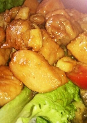 アボカドと鶏むね肉の甘辛炒め-レシピのメイン写真