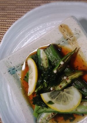 大葉とオクラを食べよう♪-レシピのメイン写真