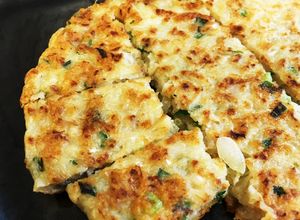 餃子のタネの余で！リメイクチヂミ-レシピのメイン写真
