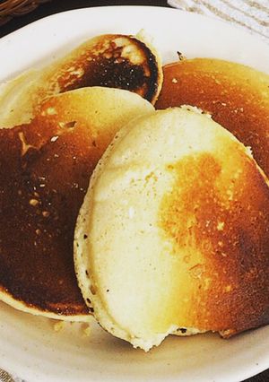粉ミルク消費♡ふんわりおからパンケーキ-レシピのメイン写真