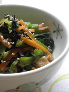 小松菜とひじきの炒め煮-レシピのメイン写真