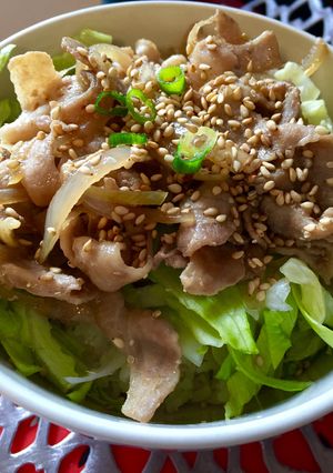 シャキシャキレタスの簡単豚丼☆-レシピのメイン写真