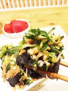 即席ダシ乗せ♡ぞば海苔巻きの作り方-レシピのメイン写真