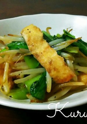 塩分控えめ＊油揚げの野菜炒め-レシピのメイン写真