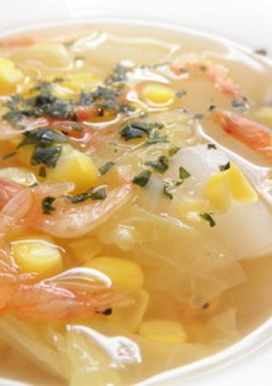 白菜とコーンの中華風スープ-レシピのメイン写真