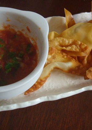 揚げワンタンのスパイシーディップ-レシピのメイン写真
