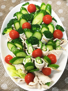 夏野菜の肉巻き-レシピのメイン写真