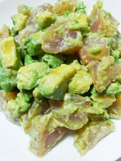 塩麹まぐろとアボカドのサラダ-レシピのメイン写真