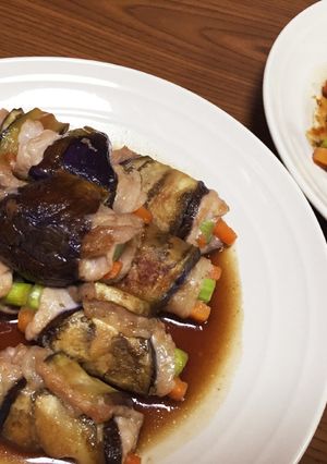 なすで巻き巻き！なすの豚肉ロール♪-レシピのメイン写真