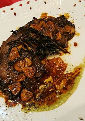 牛タンの香草和風焼き～♪わさびを添えて♪-レシピのメイン写真