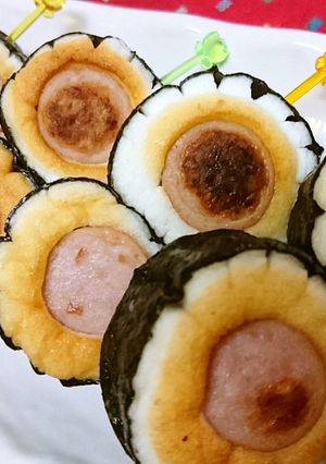お弁当にも【ウインナーのはんぺん磯部巻】-レシピのメイン写真